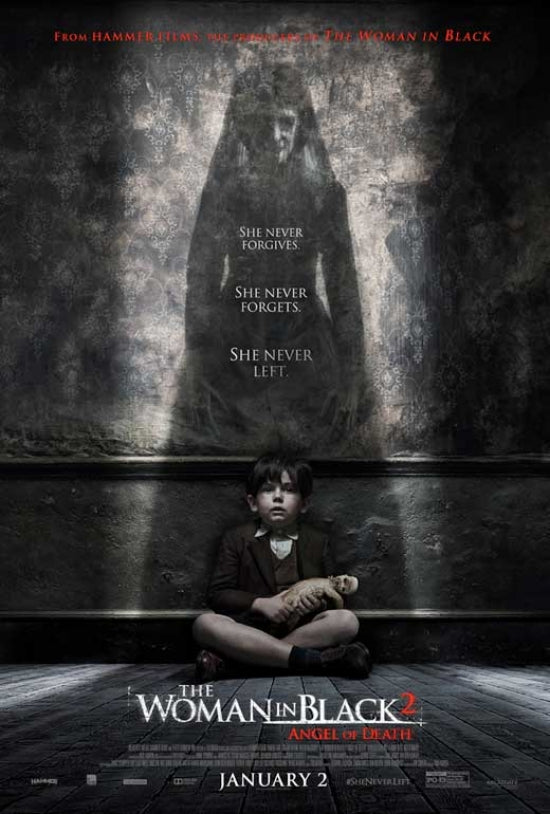 The Woman in Black 2 Angel of Death Movie Poster showcasing eerie gothic themes.