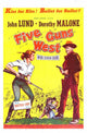 Five Guns West Movie Poster Print showcasing classic Western film art.