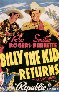 Billy the Kid Returns Movie Poster Print showcasing classic Western art.