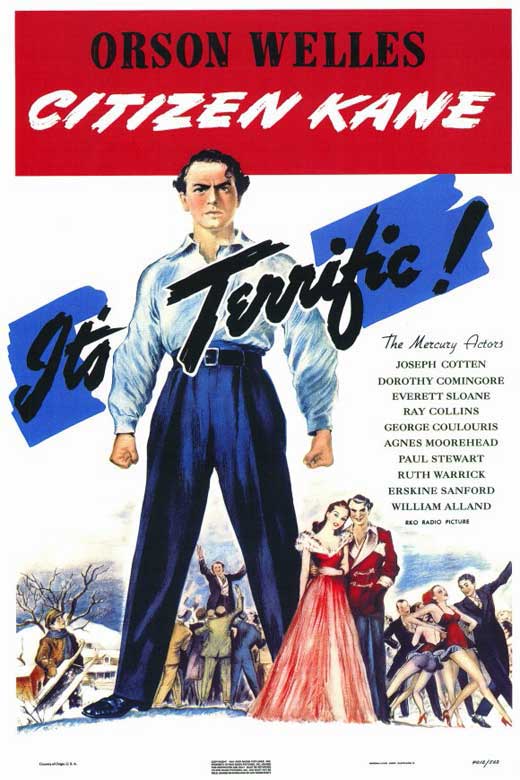Citizen Kane movie poster print featuring classic cinema artwork.