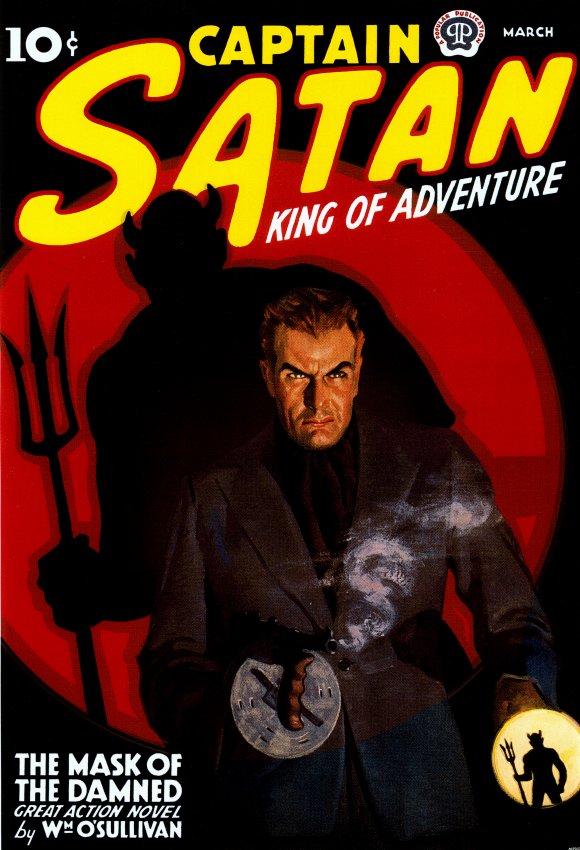 Captain Satan King of Adventure Movie Poster Print showcasing adventure and fantasy.