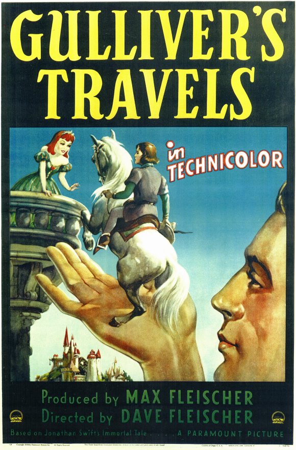 Gulliver's Travels Movie Poster Print featuring classic adventure art.