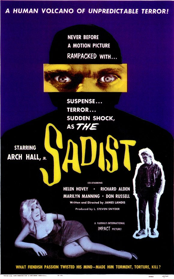 The Sadist Movie Poster Print - Classic Horror Artwork