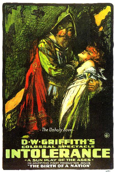 Intolerance Movie Poster Print showcasing classic film art.
