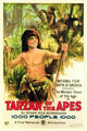 Tarzan of the Apes Movie Poster Print featuring classic adventure theme.