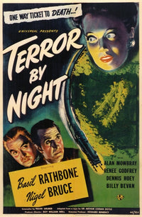 Terror by Night Movie Poster Print showcasing classic horror film art