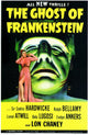 The Ghost of Frankenstein Movie Poster Print showcasing classic horror film imagery.