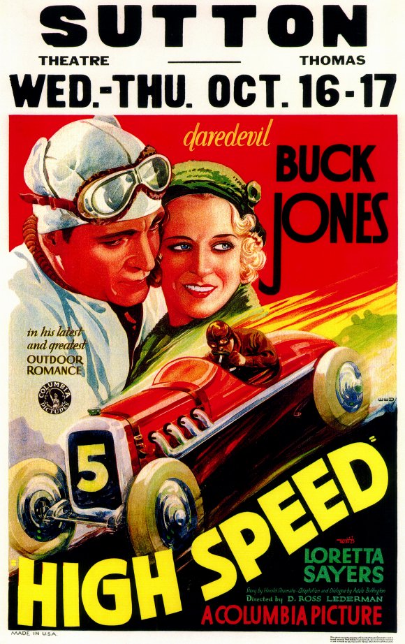 High Speed Movie Poster Print showcasing thrilling cinematic action.
