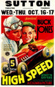 High Speed Movie Poster Print showcasing thrilling cinematic action.