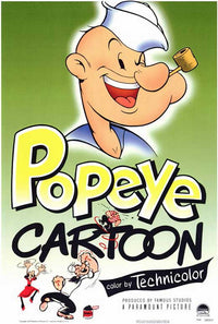 Popeye Movie Poster Print showcasing classic animation art.