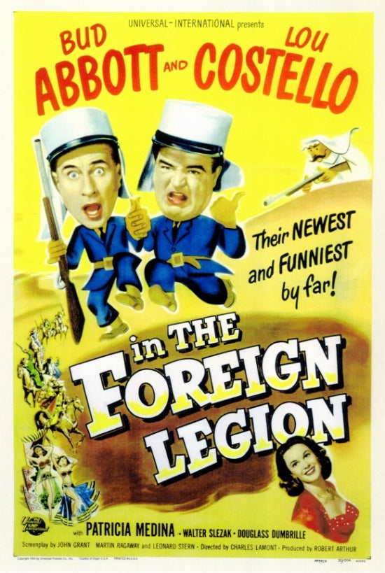 Abbott and Costello in the Foreign Legion Movie Poster Print