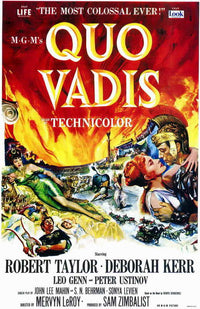 Quo Vadis Movie Poster Print showcasing classic film art.