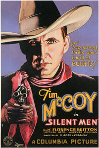 Silent Men Movie Poster Print featuring captivating cinematic artwork.