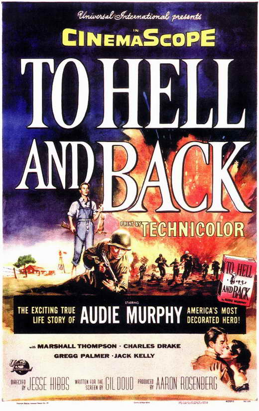 To Hell and Back Movie Poster Print featuring dramatic imagery.