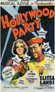 Hollywood Party Movie Poster Print featuring vibrant colors and cinematic theme.