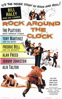 Rock Around the Clock Movie Poster Print featuring classic film design.