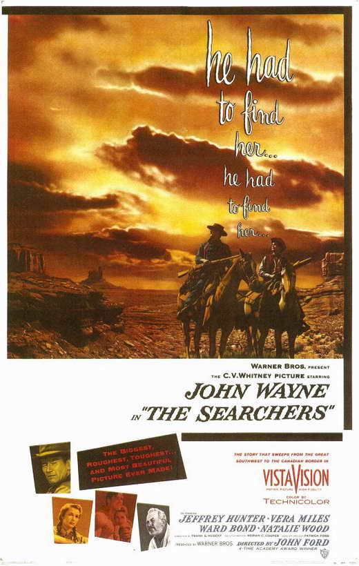 The Searchers Movie Poster Print showcasing iconic Western film art.