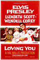 Loving You Movie Poster Print showcasing classic film art.