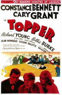 Topper Movie Poster Print showcasing classic comedy film art.