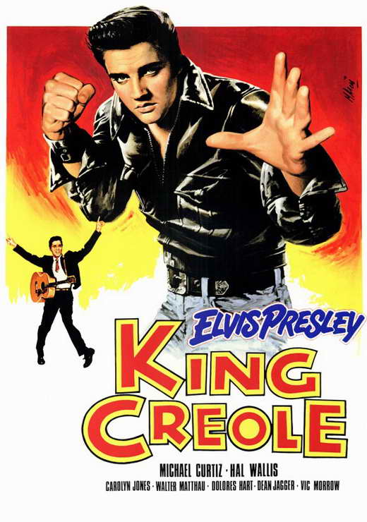 King Creole Movie Poster Print featuring classic film imagery.