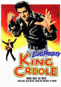 King Creole Movie Poster Print featuring classic film imagery.