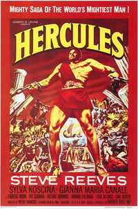 Hercules Movie Poster Print showcasing vibrant colors and heroic imagery