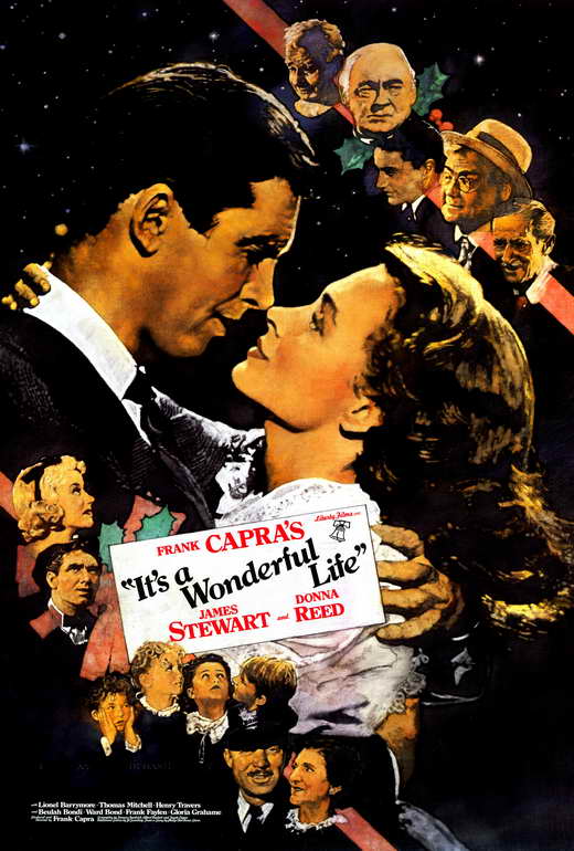 It's a Wonderful Life Movie Poster Print showcasing classic film art.