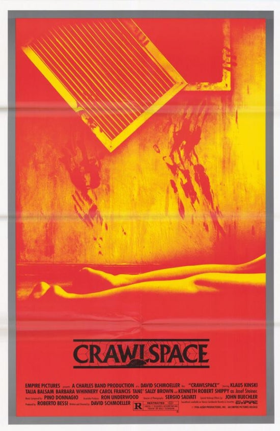 Crawlspace Movie Poster Print showcasing horror film art.