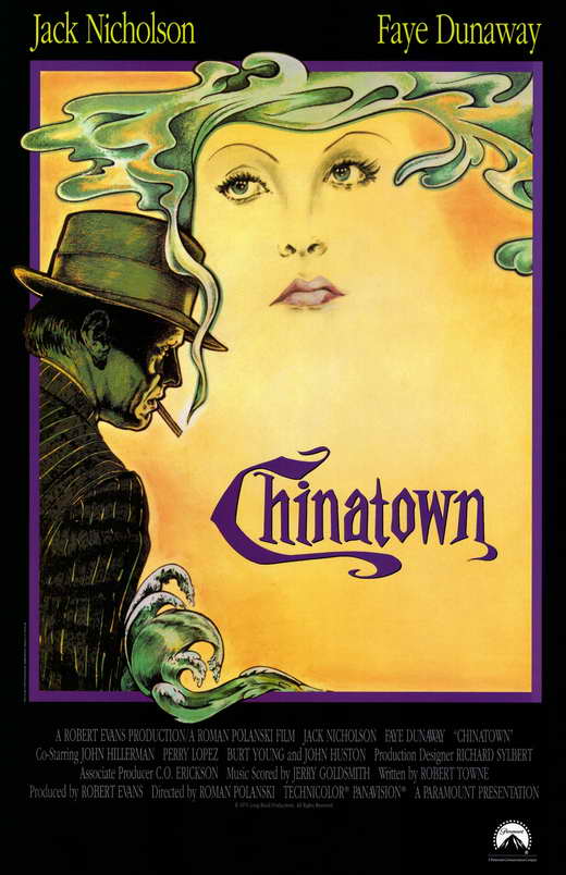 Chinatown Movie Poster Print showcasing classic film art
