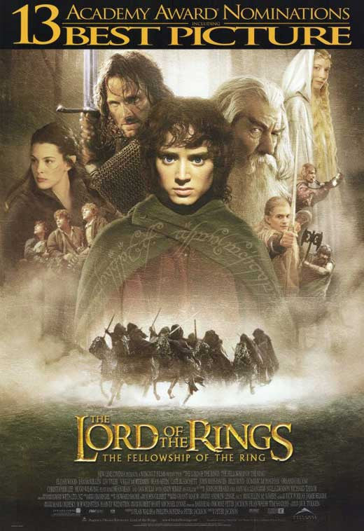 Lord of the Rings: The Fellowship of the Ring Movie Poster Print (11x17)