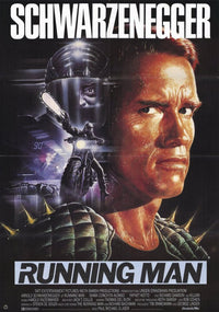 The Running Man Movie Poster Print showcasing iconic imagery from the film.