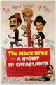 A Night in Casablanca Movie Poster Print showcasing classic film art.