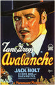 Avalanche Movie Poster Print showcasing thrilling adventure imagery.