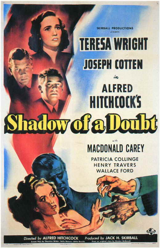 Shadow of a Doubt Movie Poster Print (11x17) - Classic Film Artwork