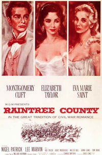 Raintree County Movie Poster Print showcasing classic cinema artwork.