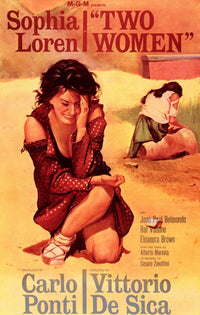 Two Women Movie Poster Print showcasing friendship and resilience.