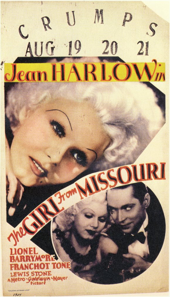 The Girl from Missouri movie poster print featuring classic cinema art.