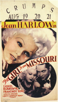 The Girl from Missouri movie poster print featuring classic cinema art.