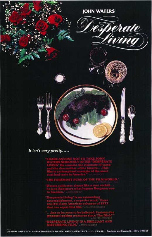 Desperate Living Movie Poster Print featuring vibrant artwork.