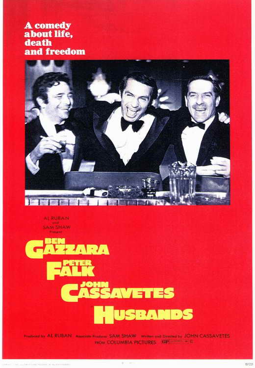 Husbands Movie Poster Print showcasing classic film art.