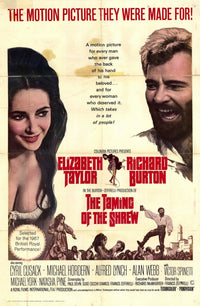 The Taming of the Shrew Movie Poster Print featuring vibrant colors and classic design.