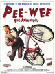 Pee-wee's Big Adventure Movie Poster Print featuring colorful design