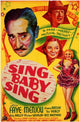 Sing Baby Sing Movie Poster Print showcasing vibrant artwork.