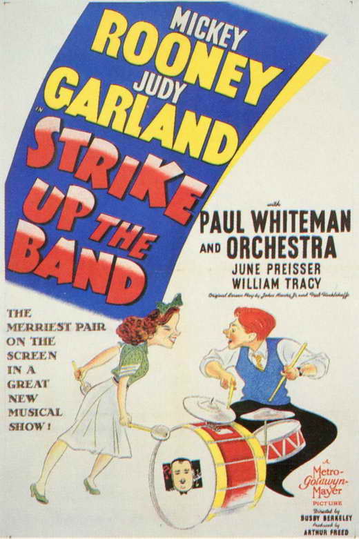 Strike Up the Band Movie Poster Print featuring vibrant colors and classic film art