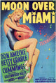 Moon over Miami Movie Poster Print featuring vibrant imagery.