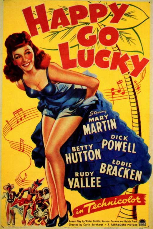 Happy Go Lucky Movie Poster Print showcasing vibrant colors and joyful design.