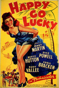 Happy Go Lucky Movie Poster Print showcasing vibrant colors and joyful design.