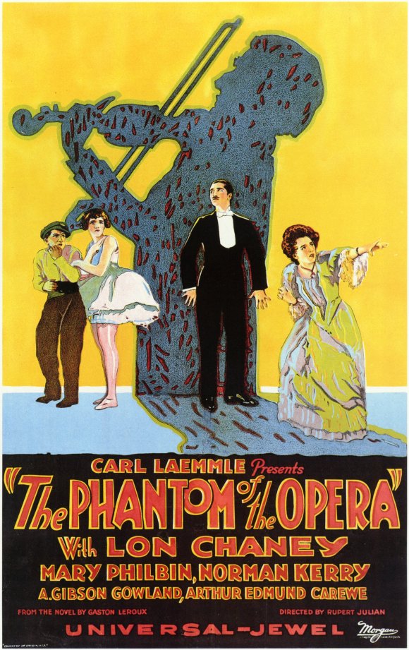 The Phantom of the Opera Movie Poster Print showcasing dramatic artwork.