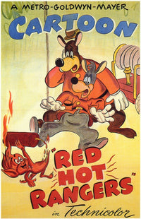 Red Hot Rangers Movie Poster Print showcasing vibrant design.