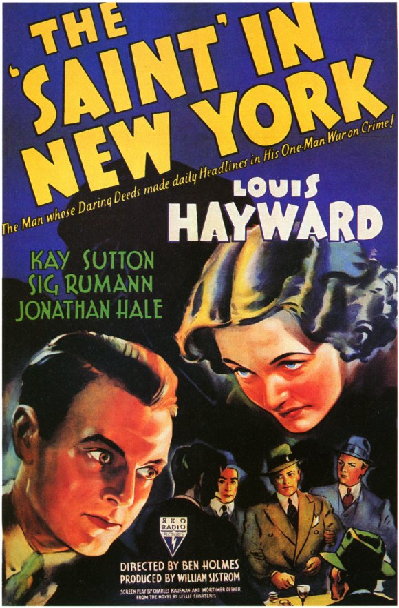 The Saint in New York Movie Poster Print showcasing thrilling cinematic artwork.